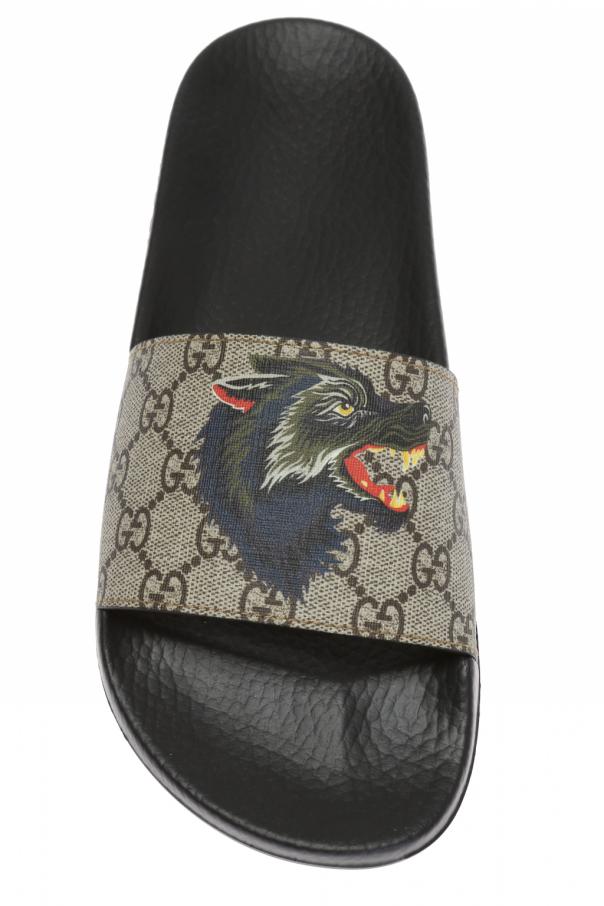 Gucci slides sale wolf head